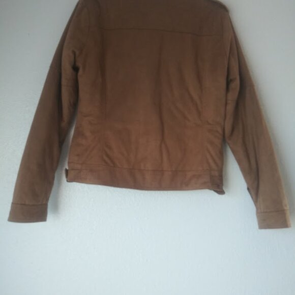 Yoki Outerwear Collection women's size L faux suede brown jacket - Picture 6 of 16